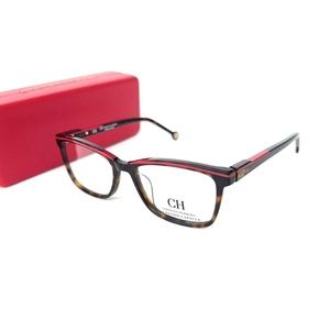 New CAROLINA HERRERA Frames VHE836K 0722 51 16 135 Tortoise Acetate Eyeglasses